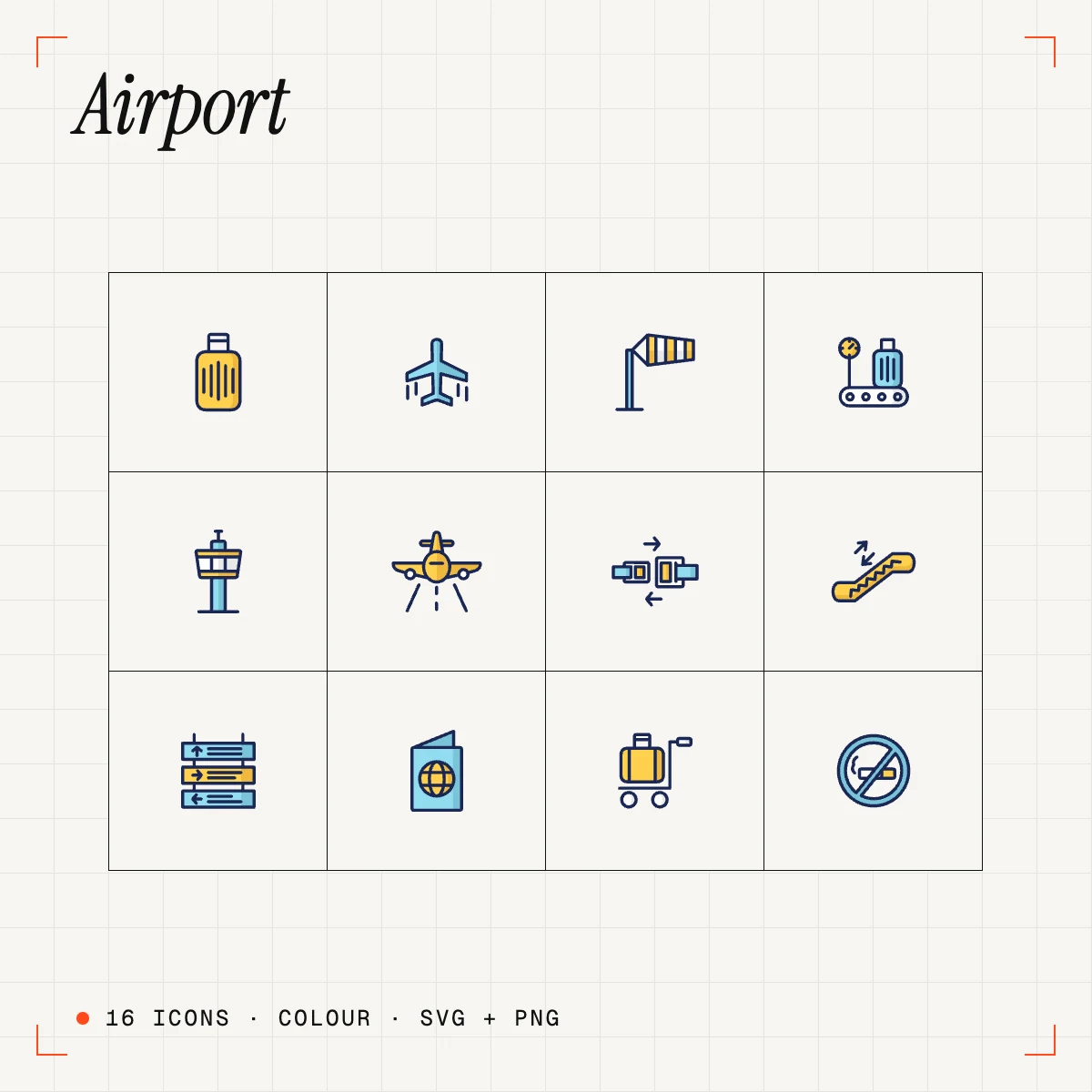 Airport Colour Icons Vol. 2