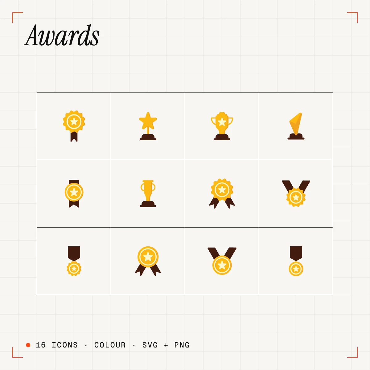 Awards Colour Icons Vol. 1