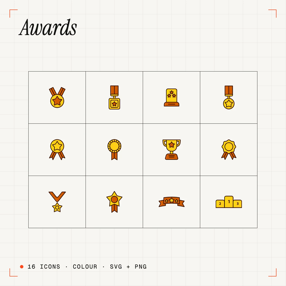 Awards Colour Icons Vol. 2