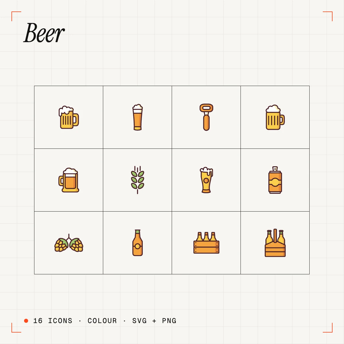 Beer Colour Icons