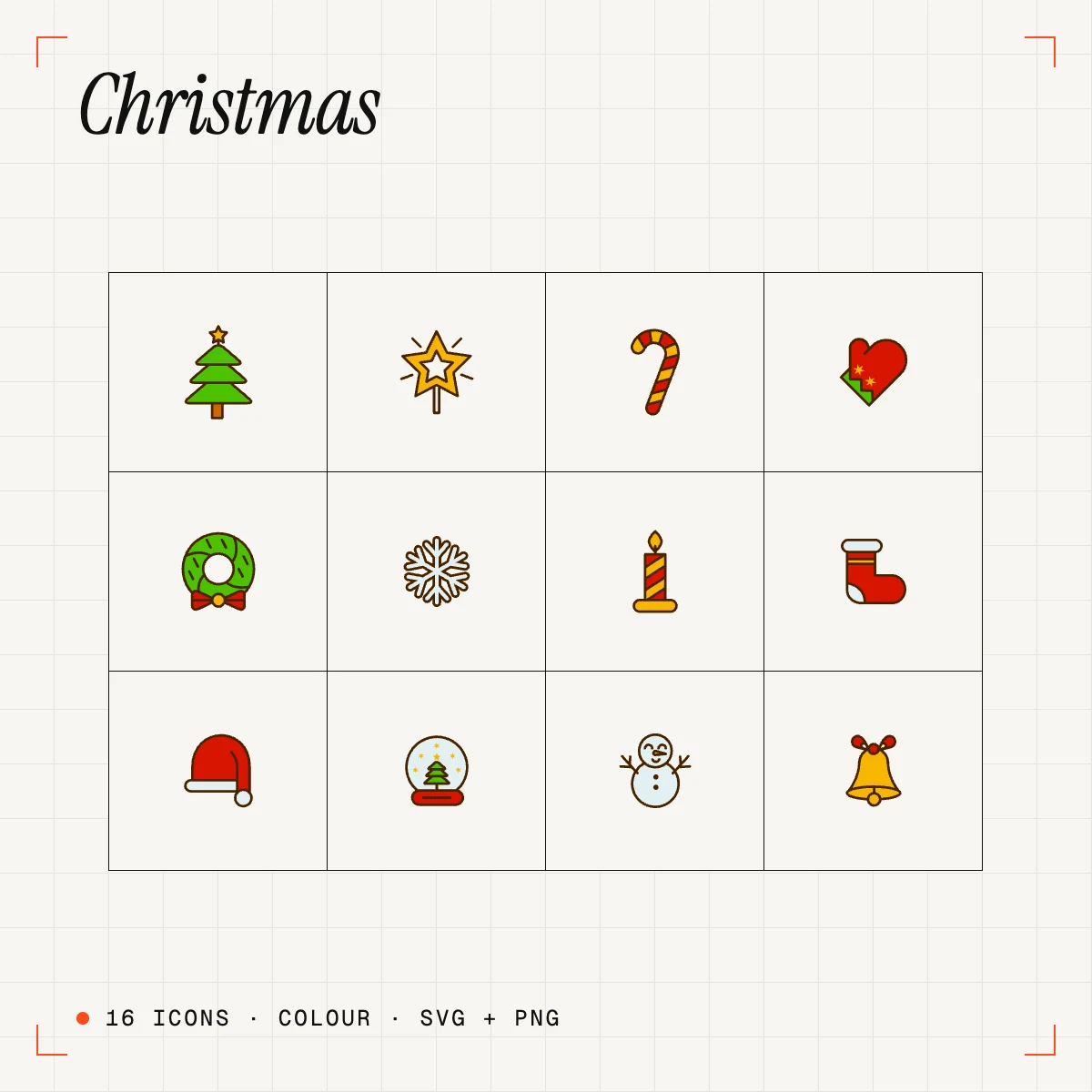 Christmas Colour Icons