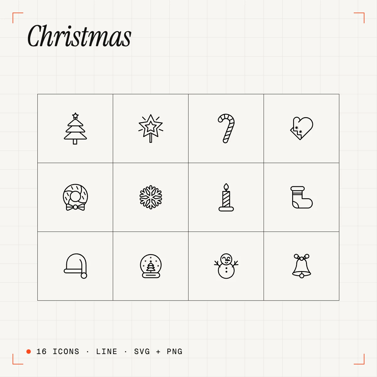 Christmas Line Icons Vol. 2