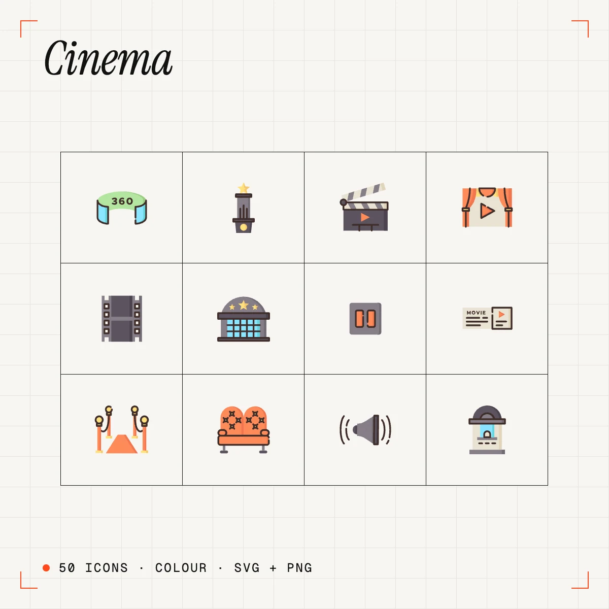 Cinema Colour Icons
