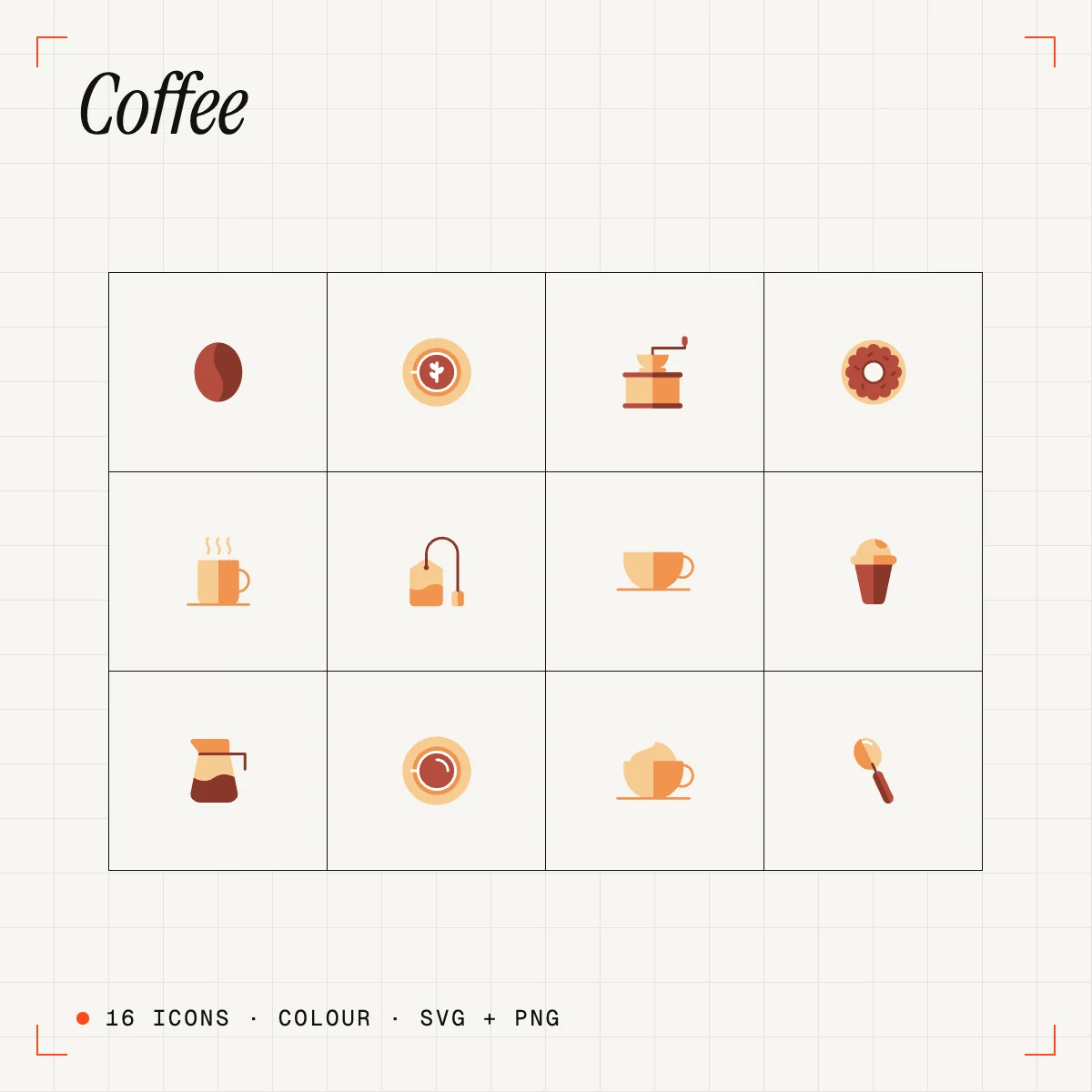 Coffee Colour Icons Vol. 1