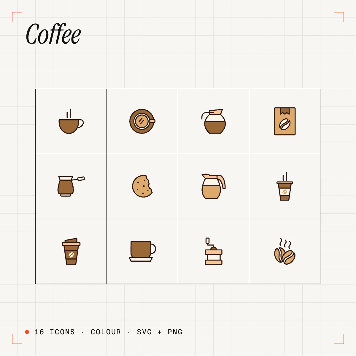 Coffee Colour Icons Vol. 2