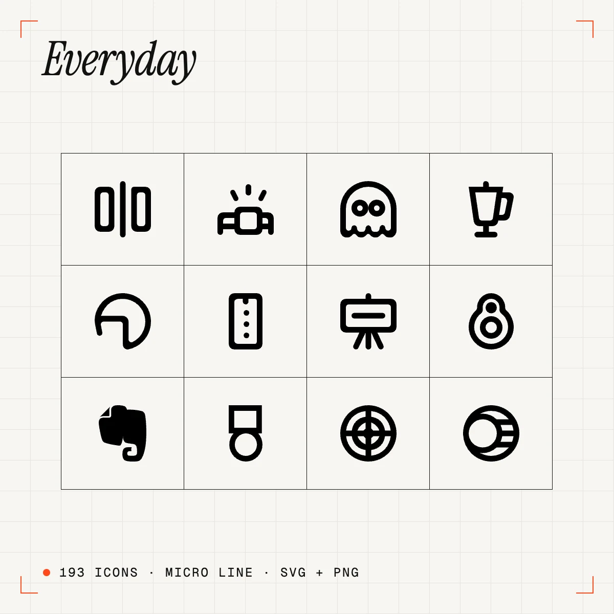 Everyday Micro Line Icons Vol. 1