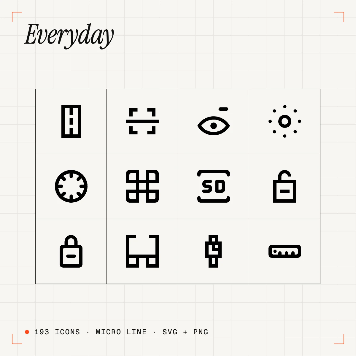 Everyday Micro Line Icons Vol. 2