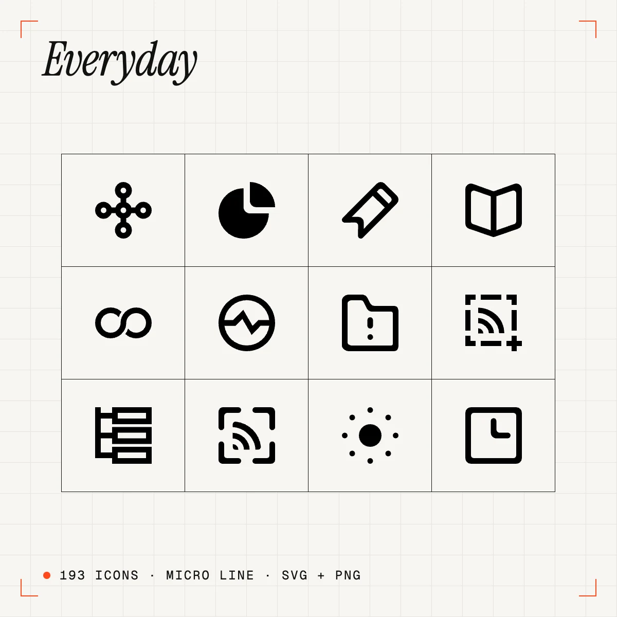 Everyday Micro Line Icons Vol. 3