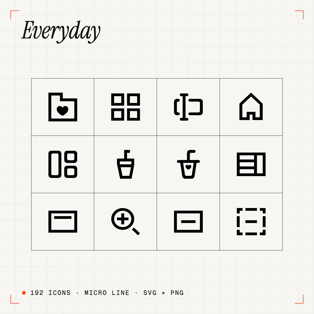 Everyday Micro Line Icons Vol. 4