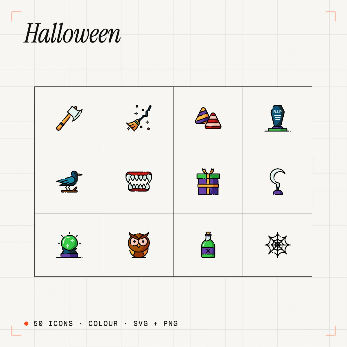 Halloween Colour Icons