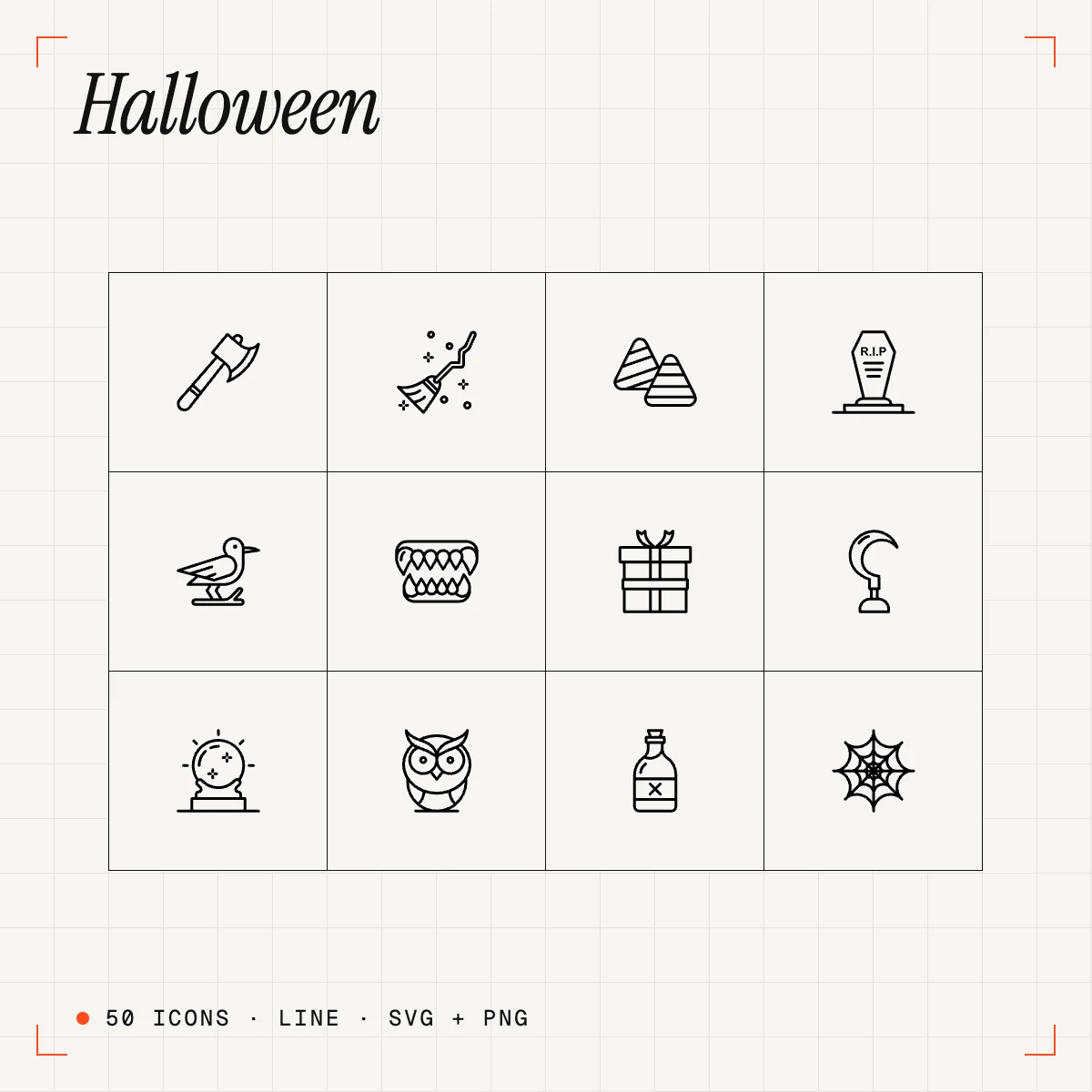 Halloween Line Icons