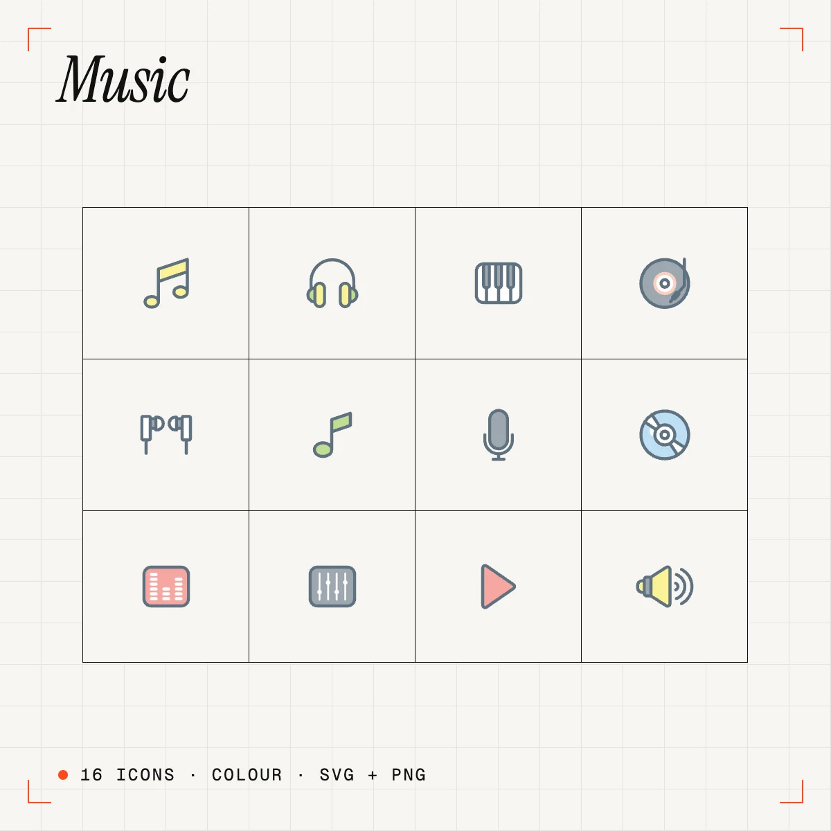 Music Colour Icons Vol. 2