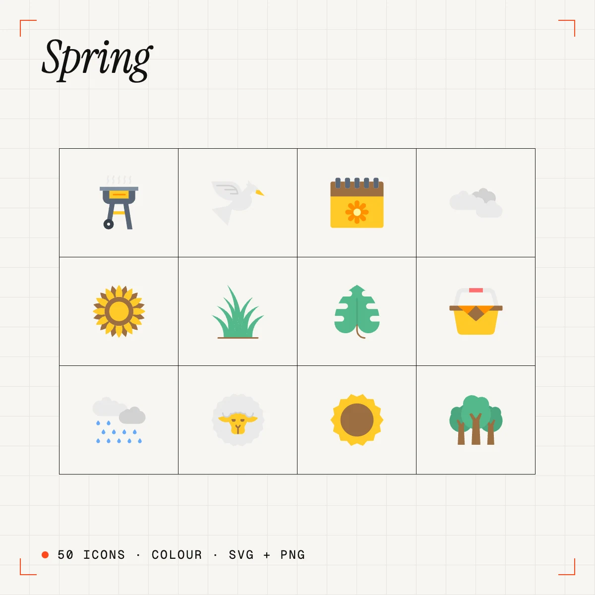 Spring Colour Icons